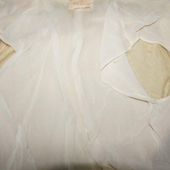 Vintage 40s Lambswool Angora Hand Beaded Cardigan Sweater - Picture 9 of 9